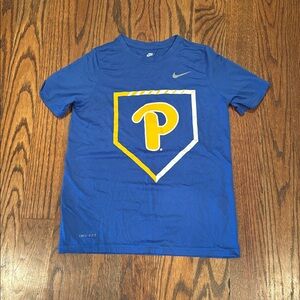 University of Pittsburgh (Pitt) baseball logo tee shirt. Dri- fit. Nike brand